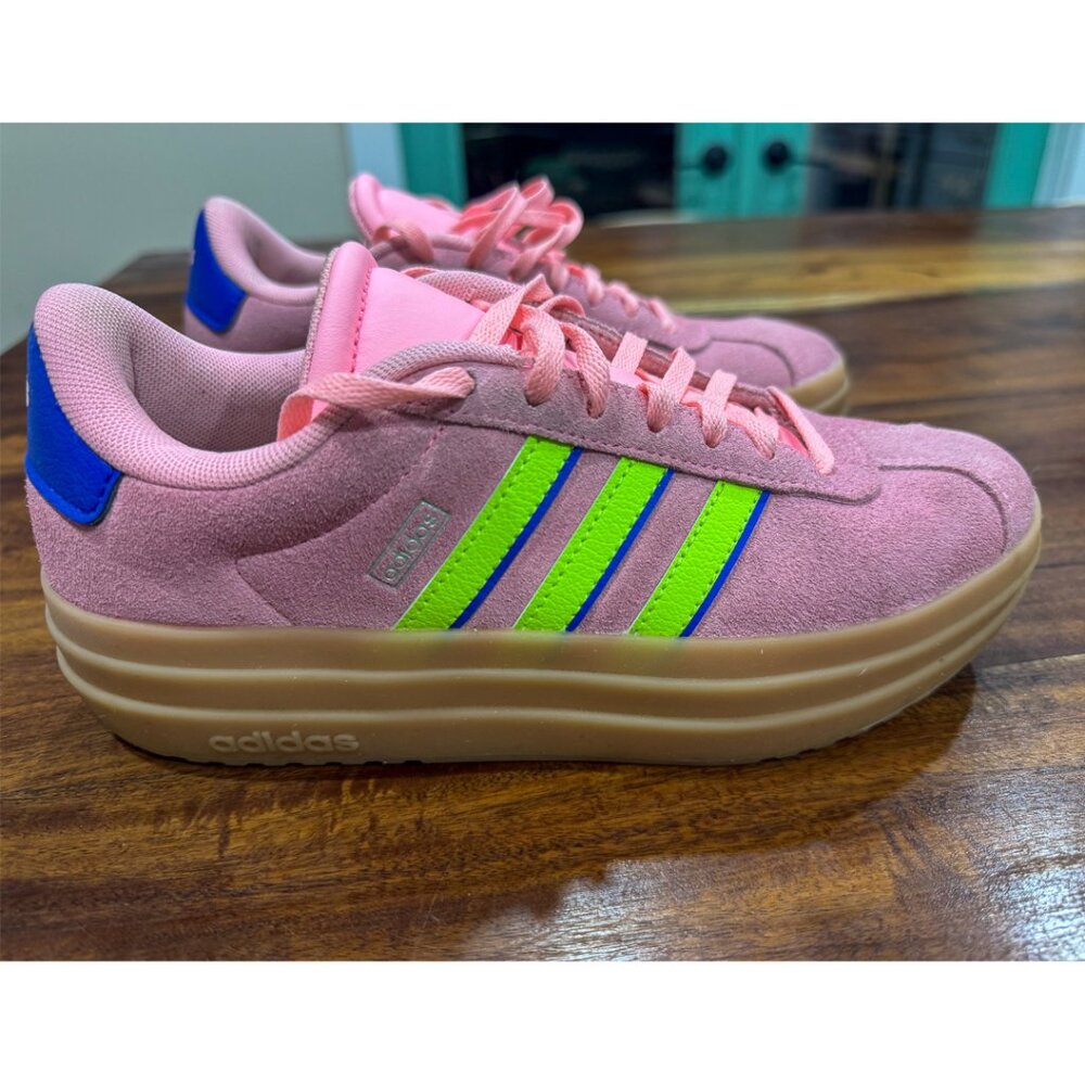Adidas Kids' VL Pink Court Bold Sneakers• size 5